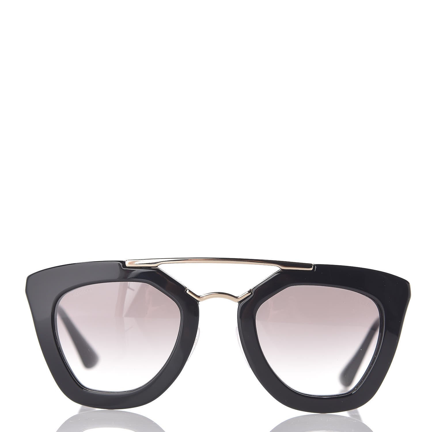 Prada Acetate Cinema Sunglasses SPR 09Q Black 2 of 7