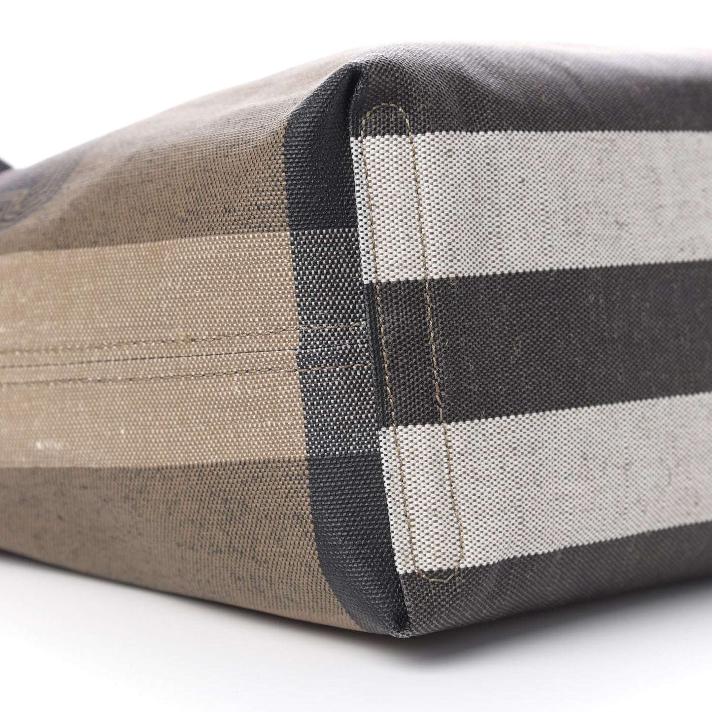 Coated Canvas Mega Check Medium Doodle Tote Black