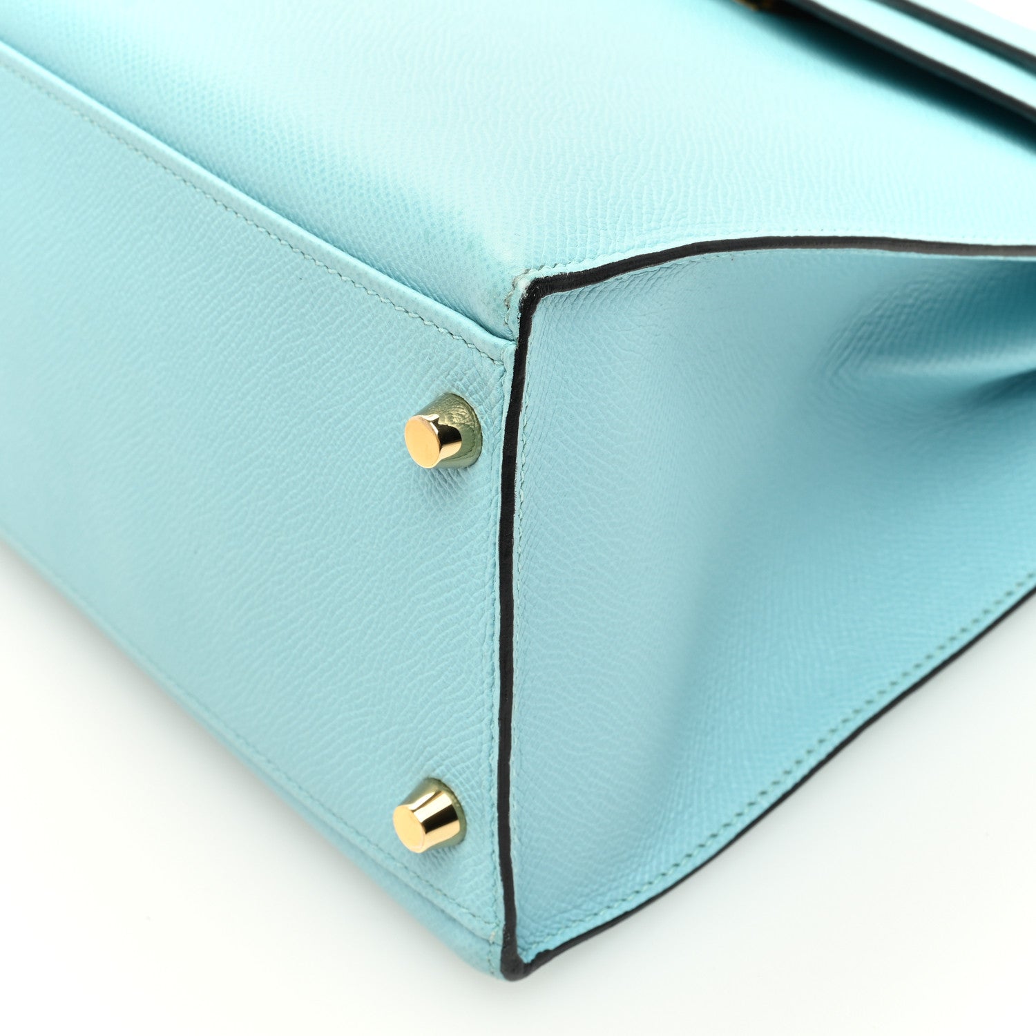 Hermes Epsom Kelly Sellier 32 Bleu Atoll 10 of 10