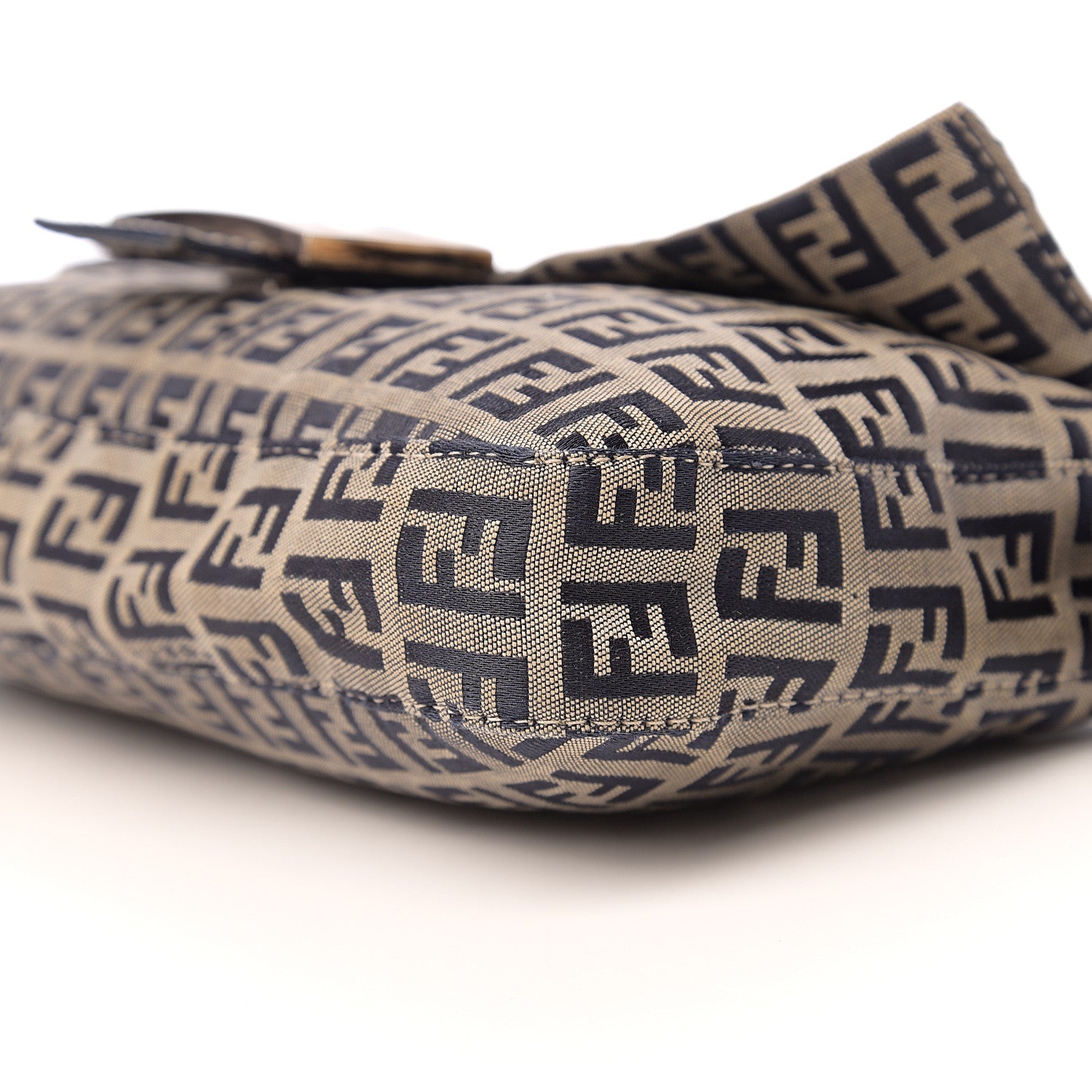 Fendi Zucchino Baguette Navy 7 of 8
