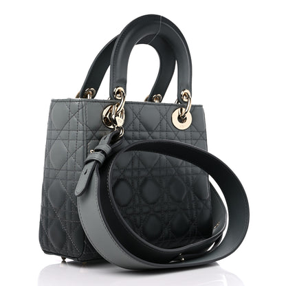 Christian Dior Lambskin Cannage Gradient Small My ABCDior Lady Dior Grey 3 of 11