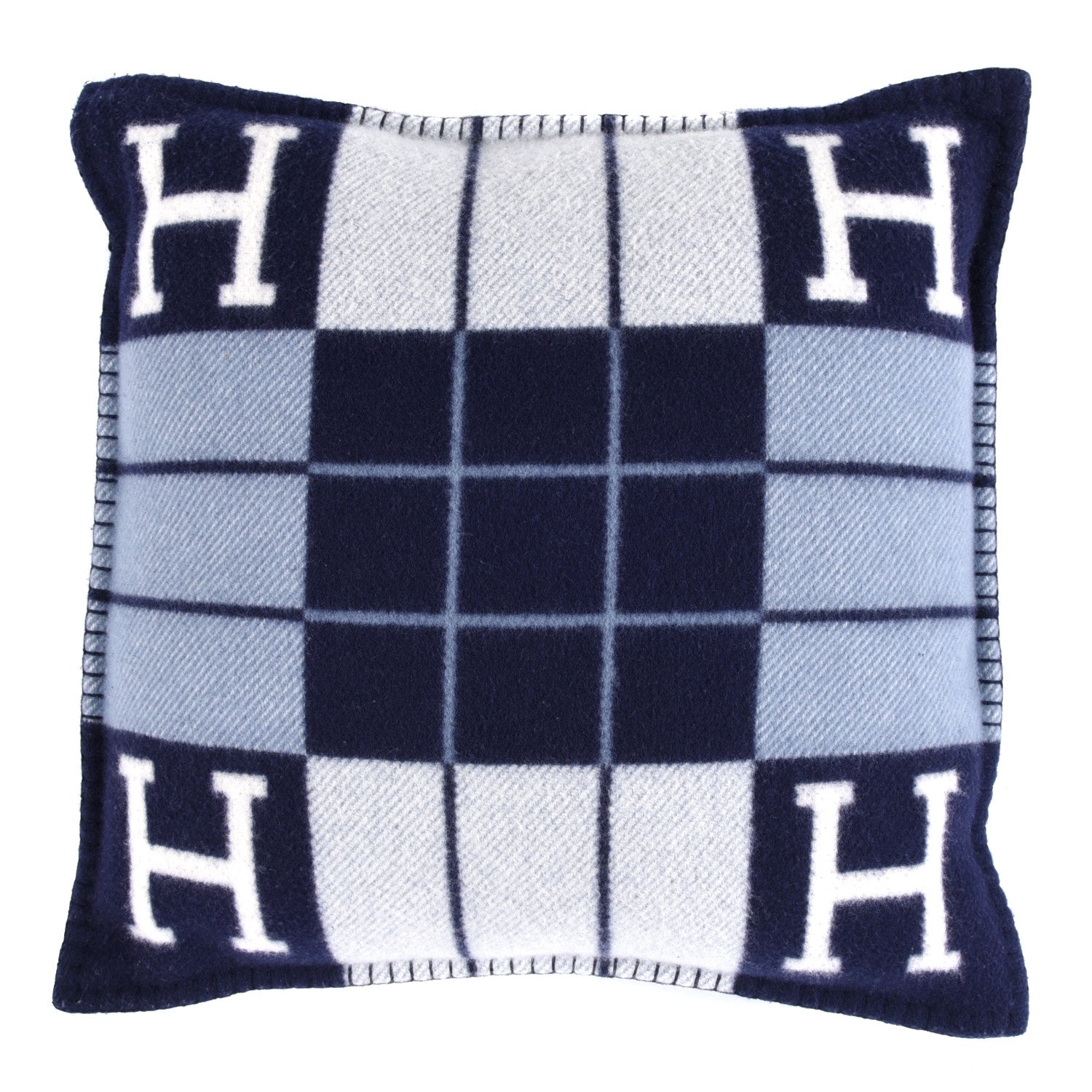 Hermes Wool Cashmere Avalon III Pillow PM Ecru Caban 2 of 3