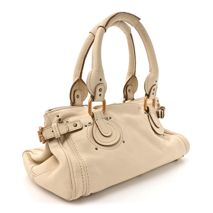 Chloe Calfskin Medium Paddington Satchel White 3 of 16