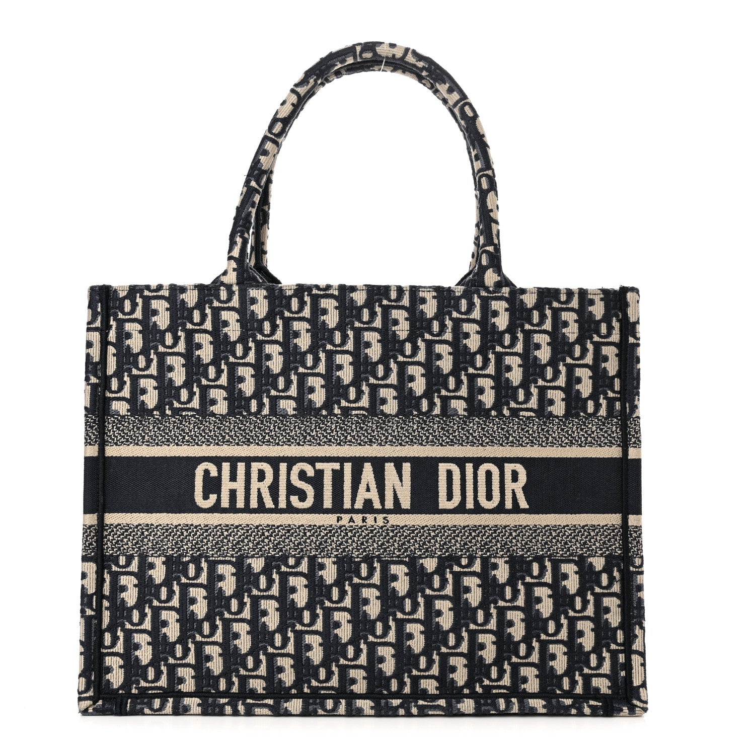 Christian Dior Oblique Medium Book Tote Blue Multicolor 1 of 10