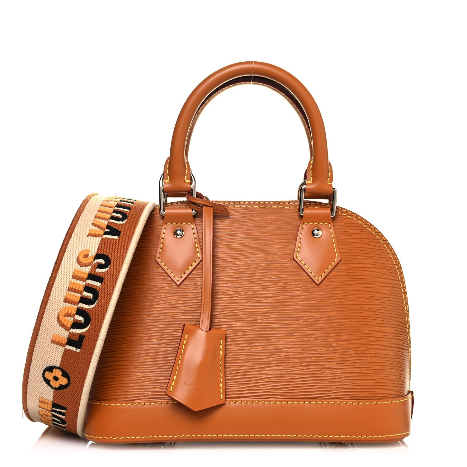 Louis Vuitton Epi Jacquard Alma BB Honey Gold 1 of 9