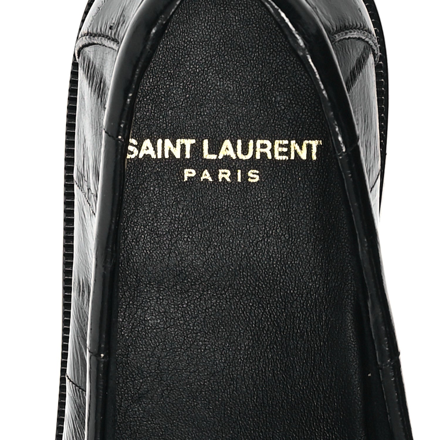 Saint Laurent Supple Eel Le 15 Loafer Penny Slippers 37.5 Black 8 of 10