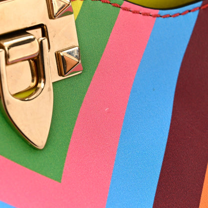 Valentino Garavani Vitello 1973 Medium Rockstud Tote Multicolor 11 of 12