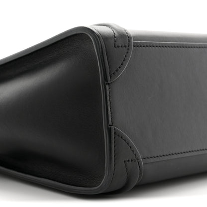 Celine Smooth Calfskin Nano Luggage Black 9 of 11