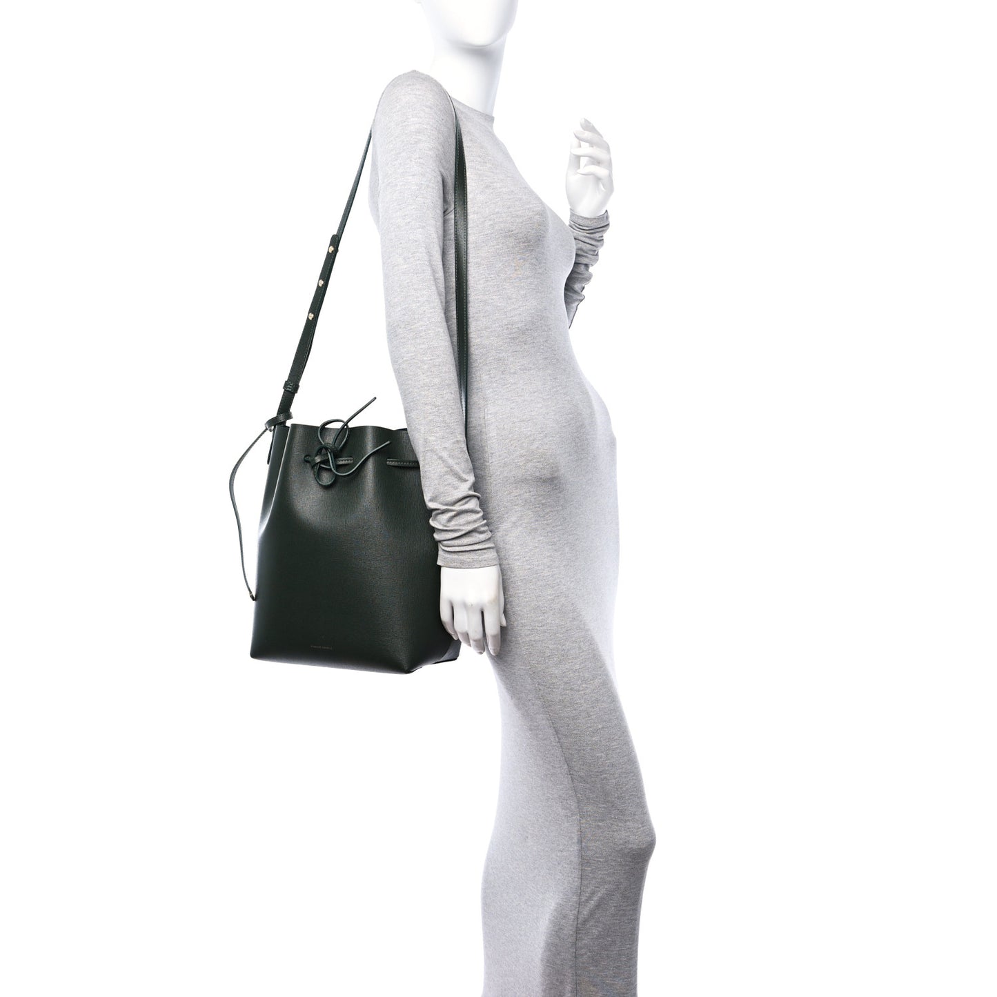 Saffiano Bucket Bag Moss