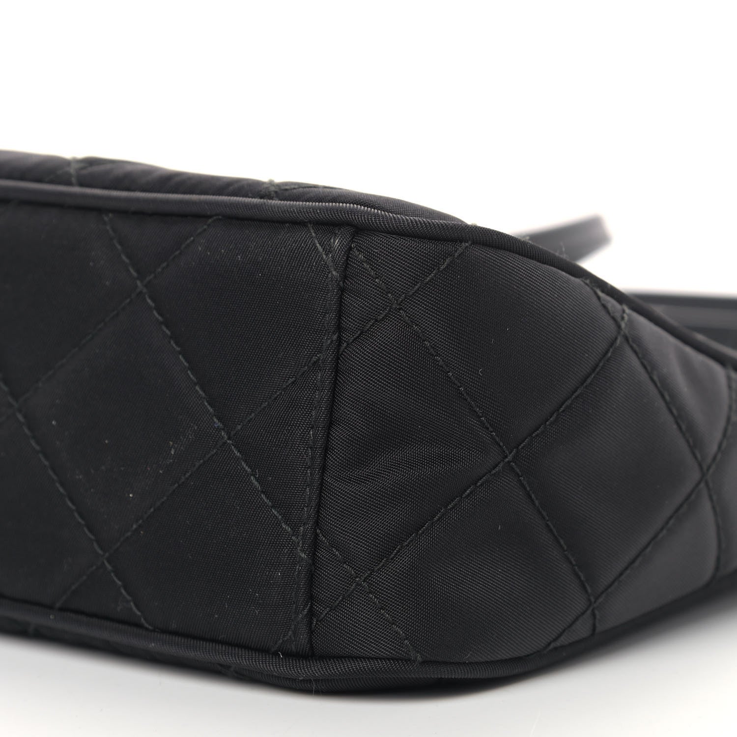 Prada Nylon Tessuto Impuntu Quilted Crossbody Bag Black 9 of 10