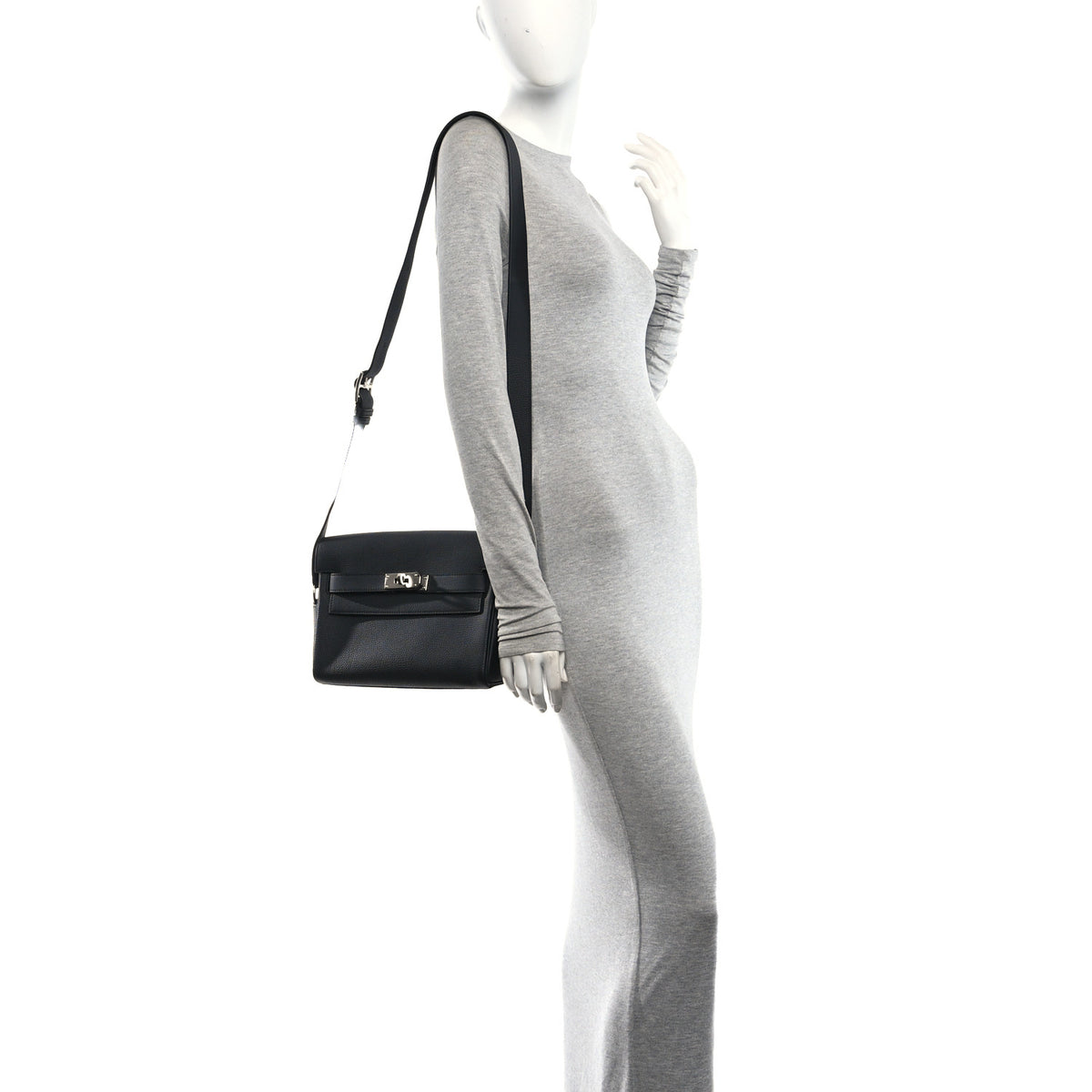 Hermes Togo Kelly Messenger PM Black 2 of 9