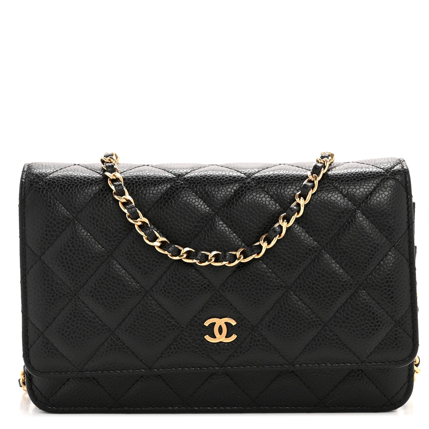 Chanel Caviar Quilted Wallet On Chain WOC Black 1 of 14