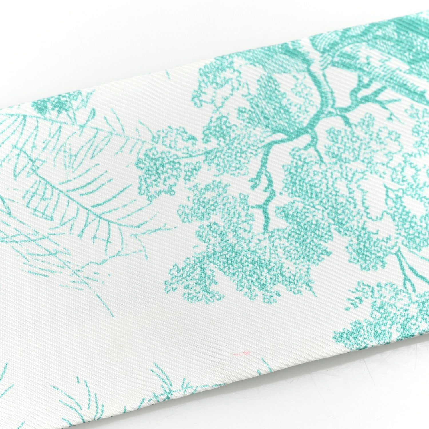 Christian Dior Silk Toile De Jouy Mitzah Scarf Green 4 of 4