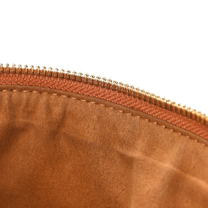 MCM Visetos Liz Shopper Tote Pouch Cognac 11 of 13