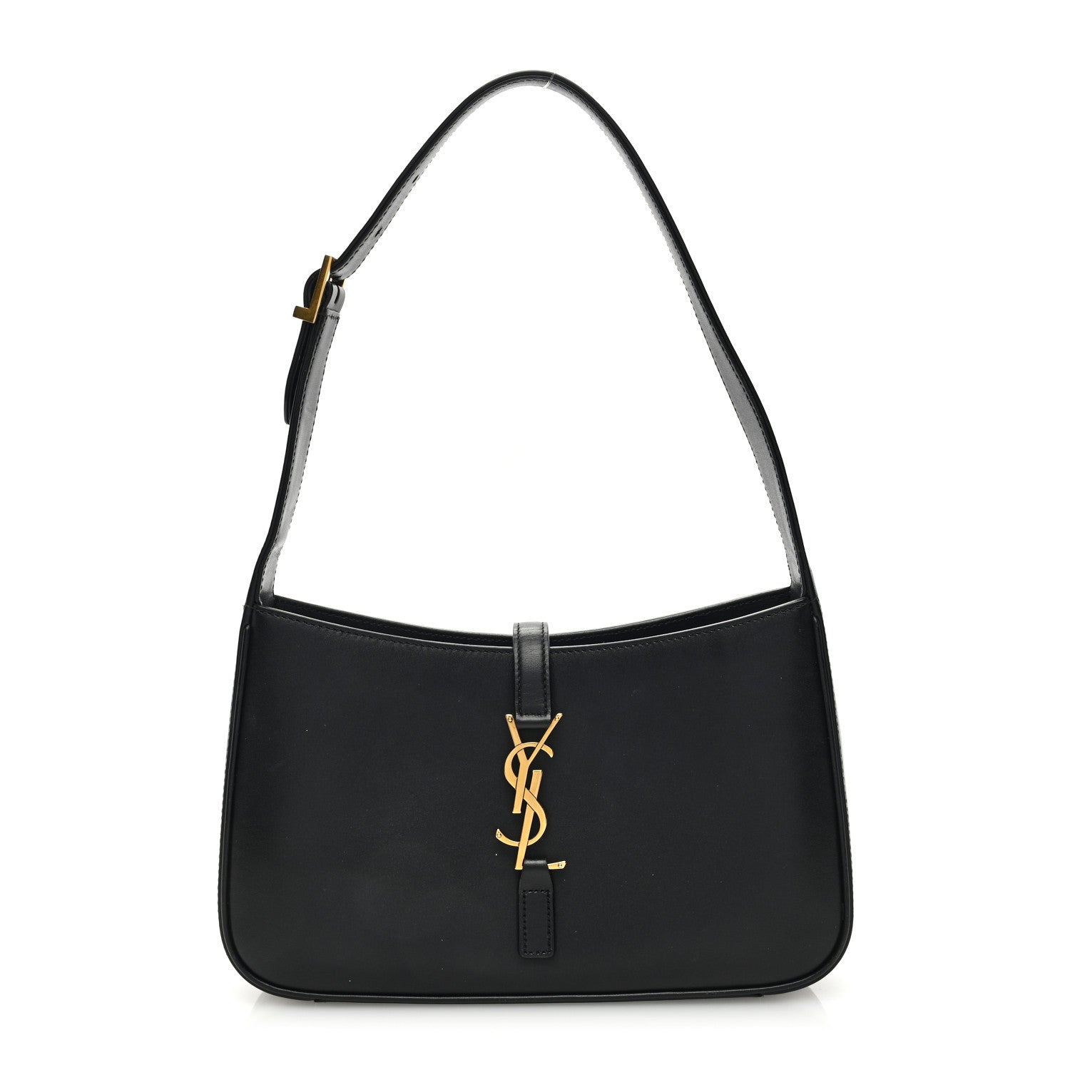 Saint Laurent SAINT LAURENT Smooth Calfskin Le 5 A 7 Hobo Black 1 of 9