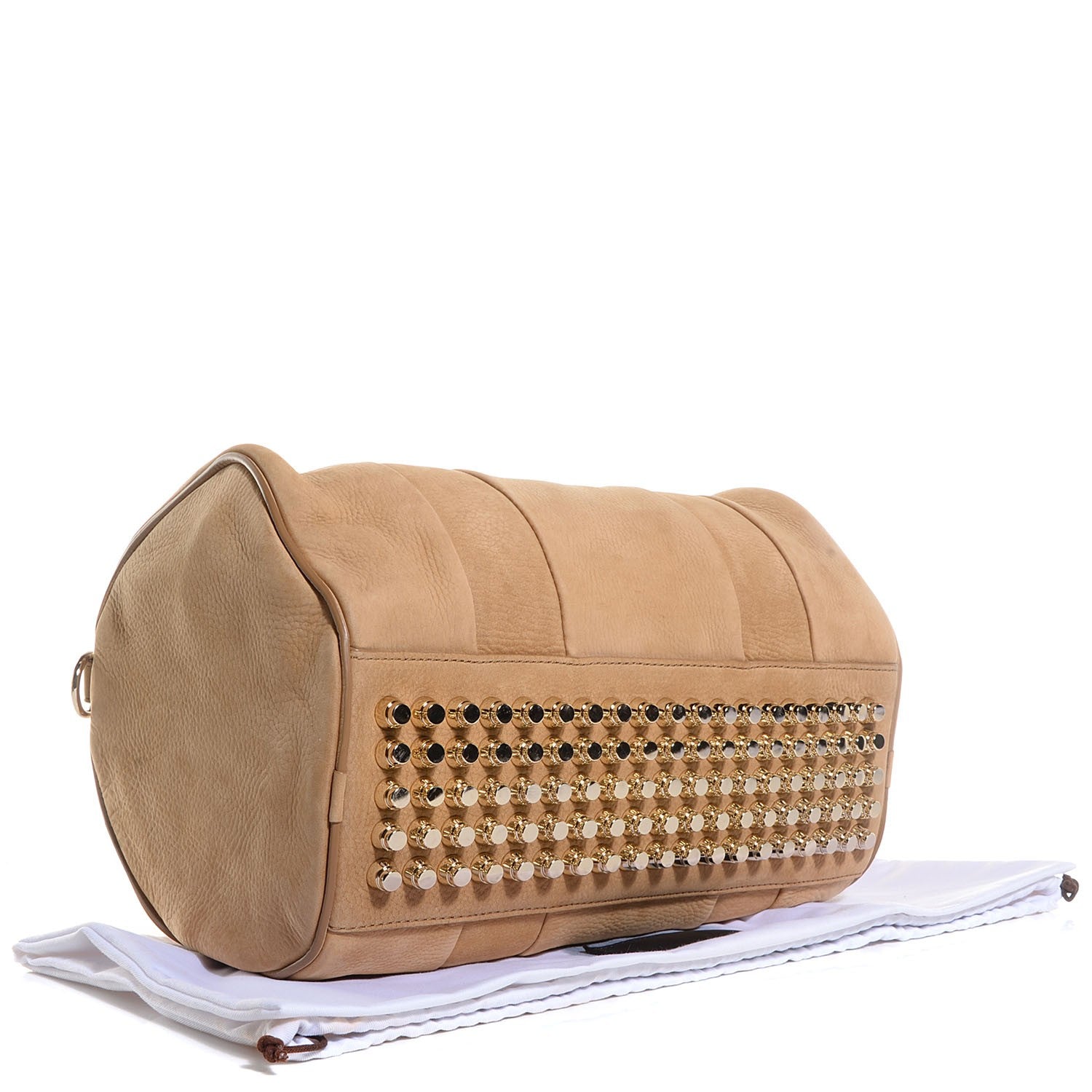 Alexander Wang Tumbled Nubuck Rocco Ginger Pale Gold Hardware 4 of 8