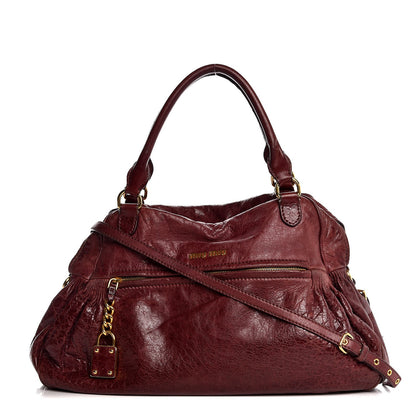 Miu Miu Nappa Medium Charm Satchel Ribes 1 of 19