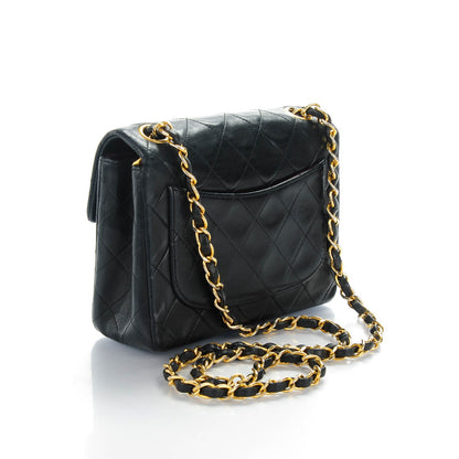 Chanel Lambskin Quilted Mini Square Flap Black 3 of 9