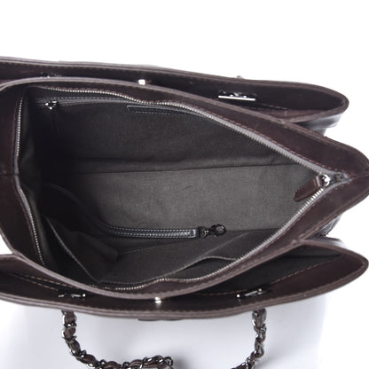 Chanel Calfskin Zipped Shopping Tote Grey 5 of 13