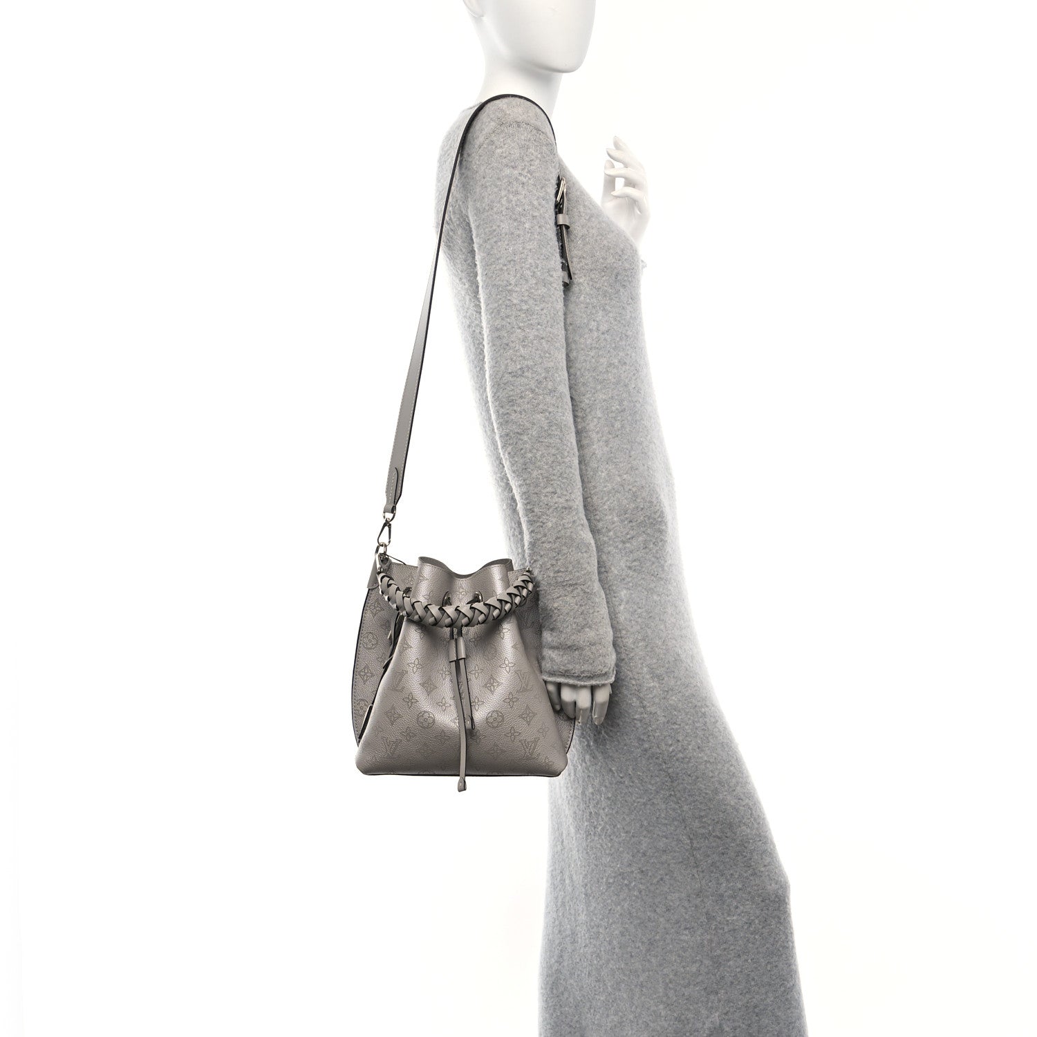 Louis Vuitton Metallic Mahina Muria Gris Souris 2 of 9
