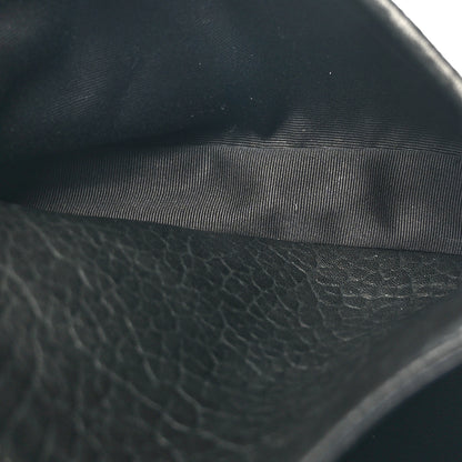 Saint Laurent Grained Lambskin Monogram Baby Niki Chain Satchel Black 6 of 11