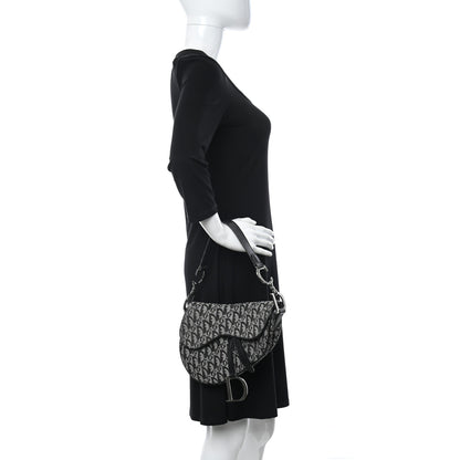 Christian Dior Monogram Saddle Bag Black 2 of 8