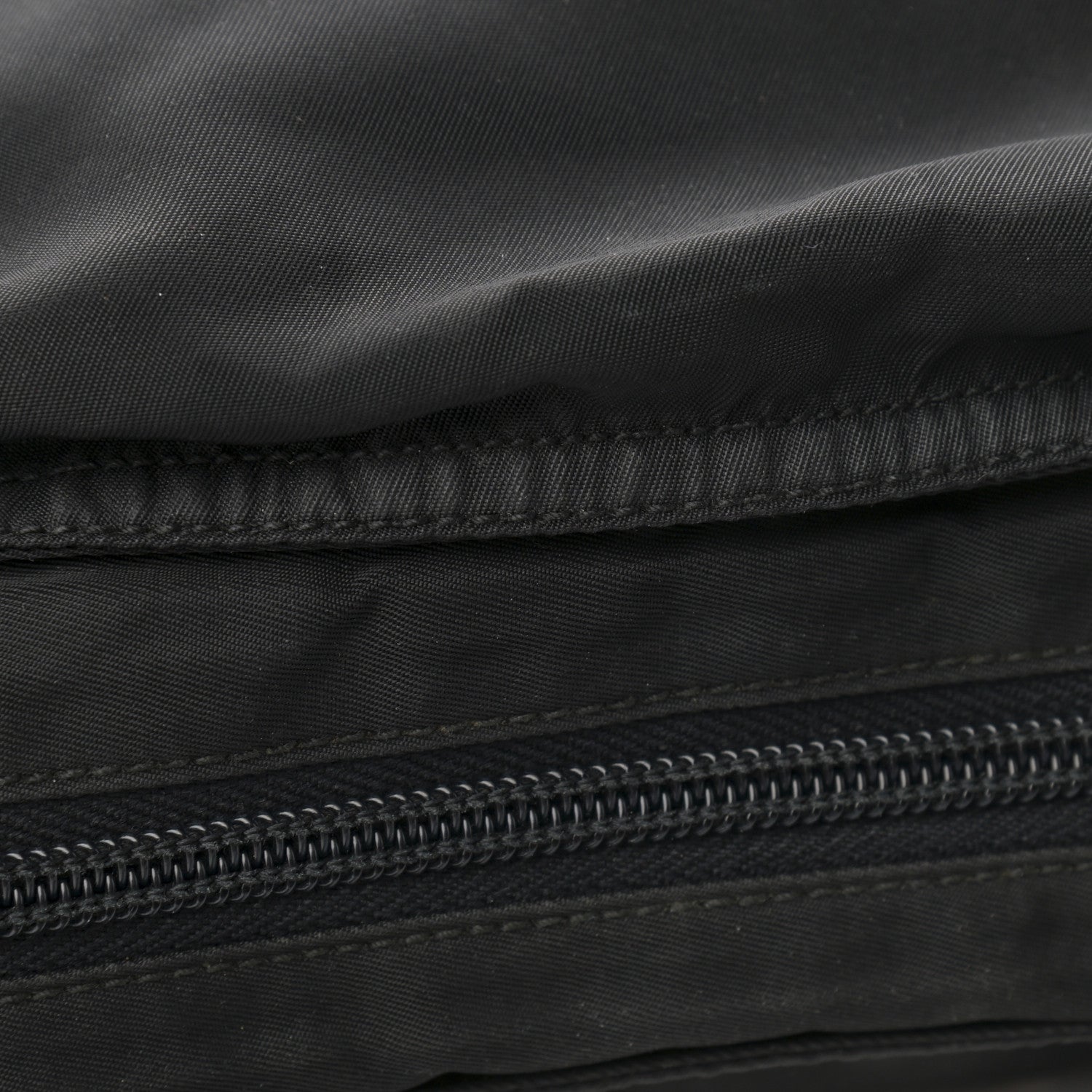 Prada Nylon Flat Messenger Bag Black 11 of 13