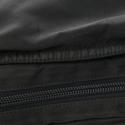 Prada Nylon Flat Messenger Bag Black 11 of 13