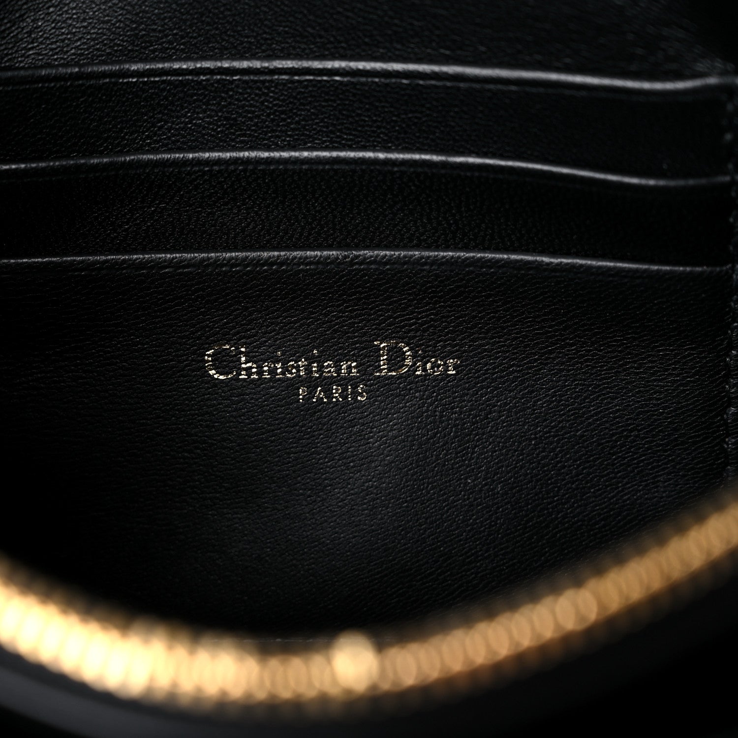 Christian Dior Calfskin Macrocannage Mini Caro Bag Black 5 of 7