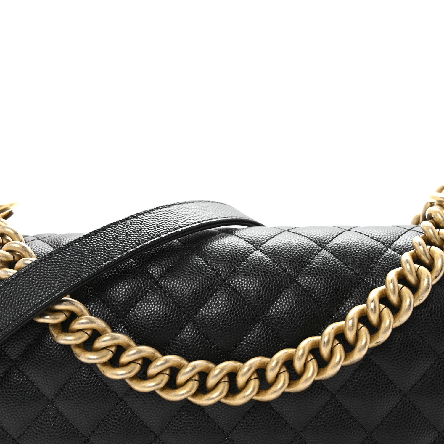 Chanel Caviar Quilted Medium Boy Flap Black 8 of 10