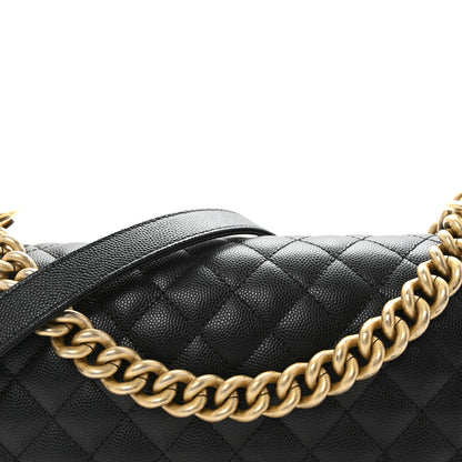 Chanel Caviar Quilted Medium Boy Flap Black 8 of 10