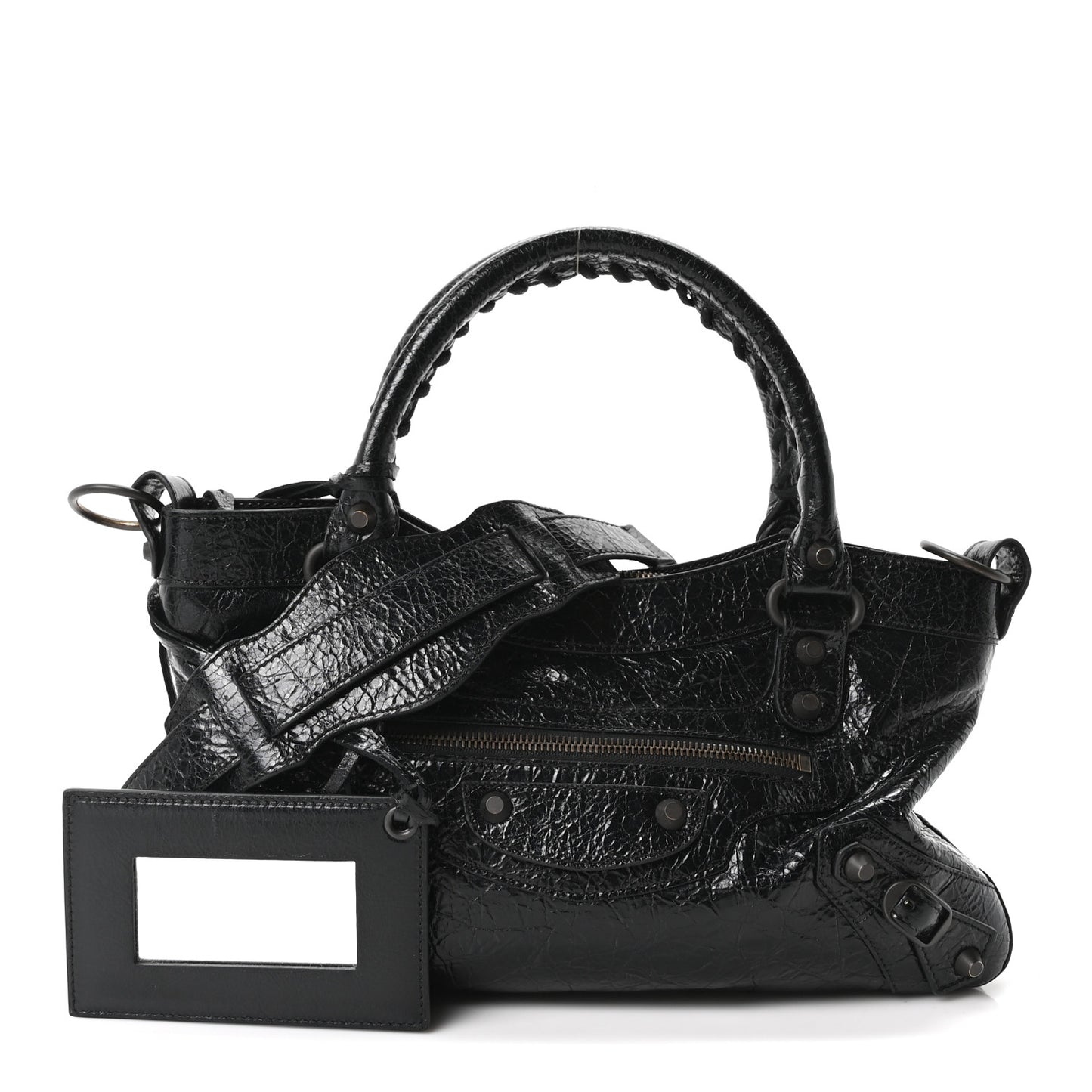 Agneau Arena Classic Hardware Le City First Bag Black