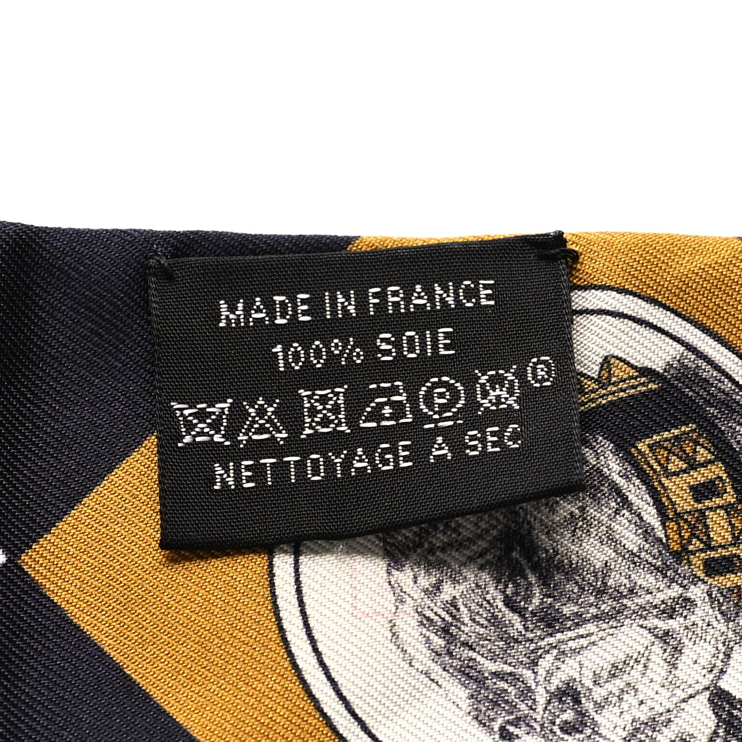 Hermes Silk Colliers Et Chiens Twilly Black Gold White 3 of 4