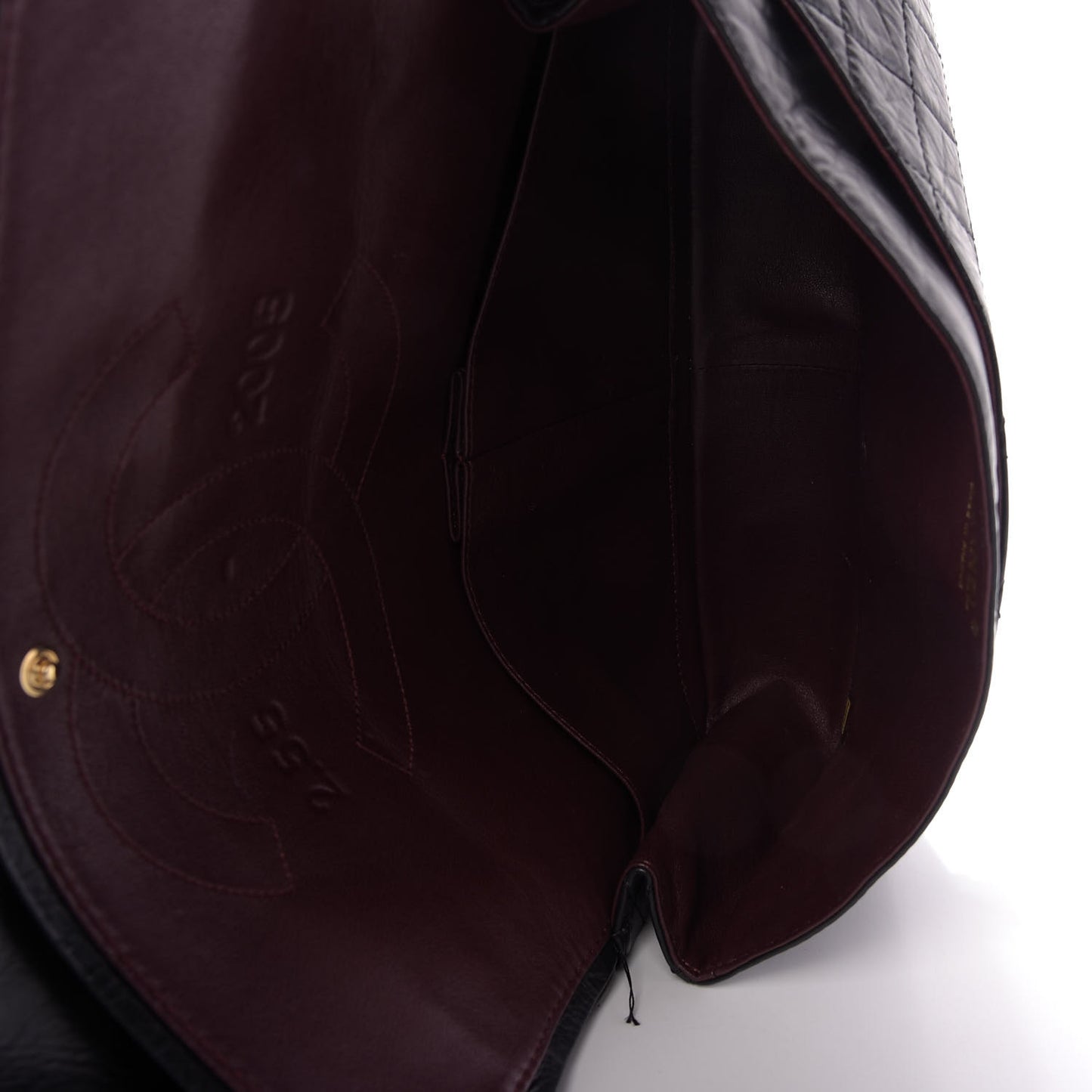 Aged Calfskin Quilted 50th Anniversary 2.55 Reissue 227 Flap Black