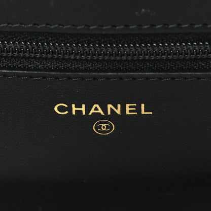 Chanel Caviar Quilted Boy Wallet On Chain WOC Black 6 of 11
