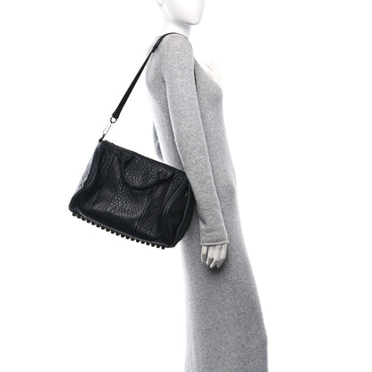 Alexander Wang Pebbled Lambskin Rocco Black Nickel Hardware 2 of 9