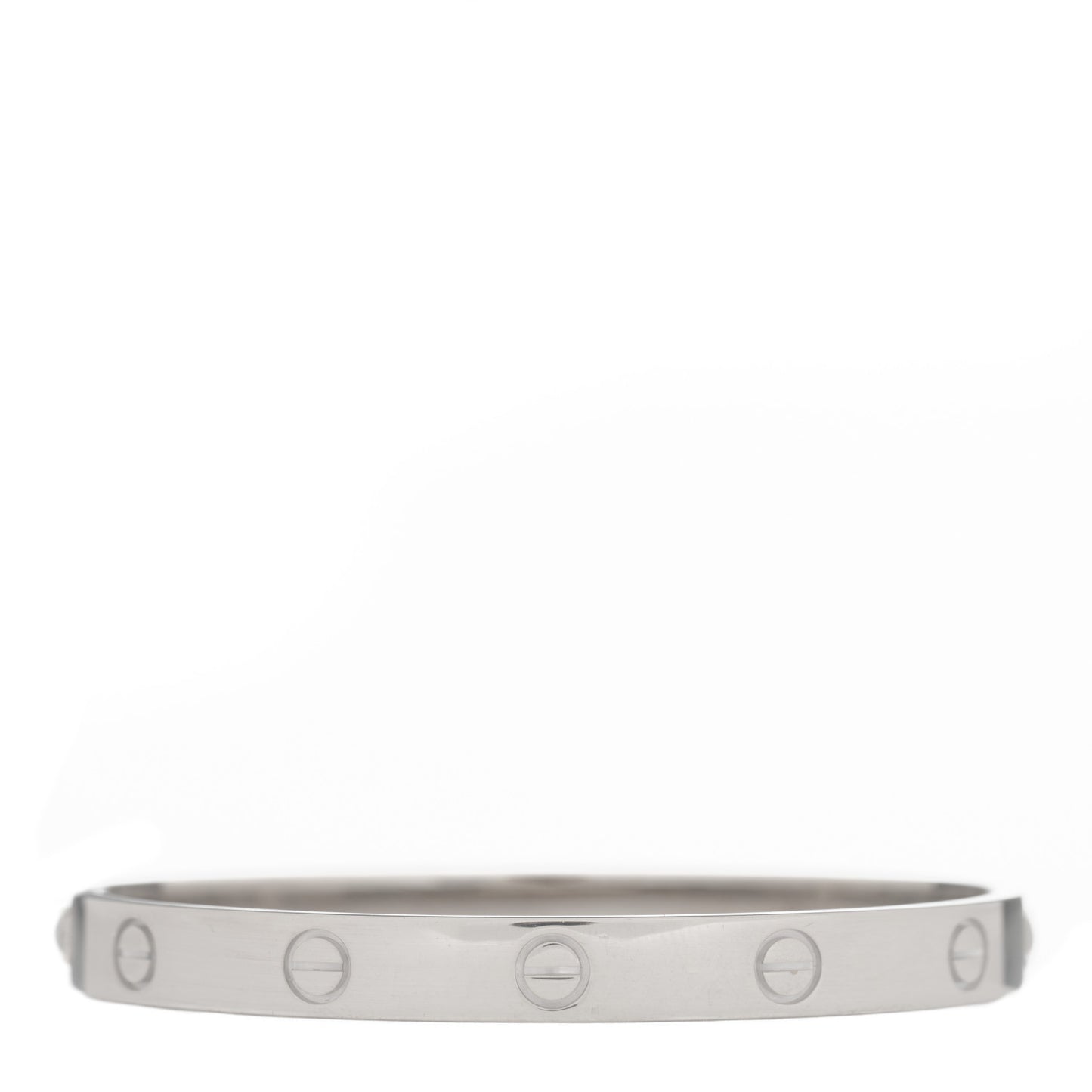 18K White Gold LOVE Bracelet 17