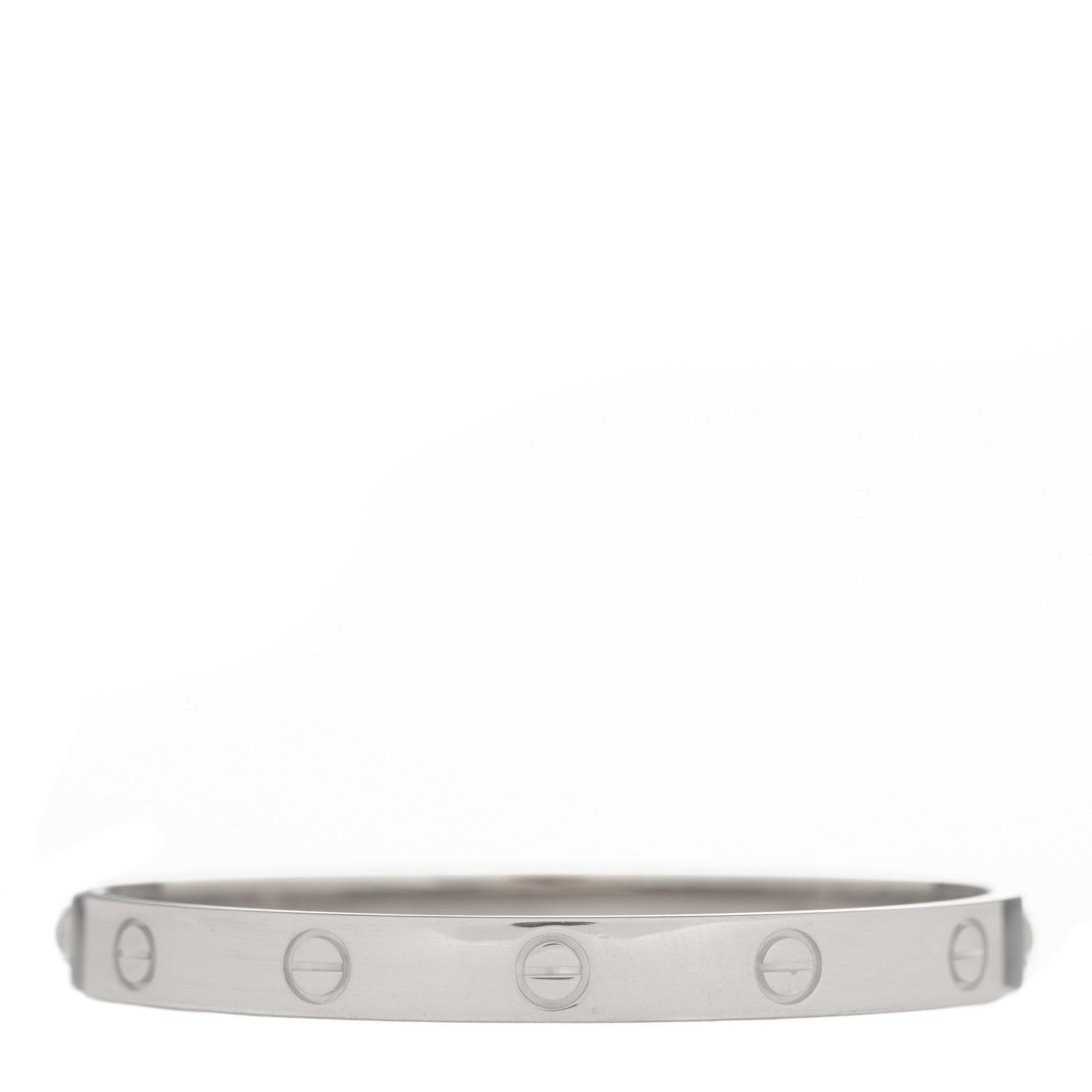 Cartier 18K White Gold LOVE Bracelet 17 2 of 5