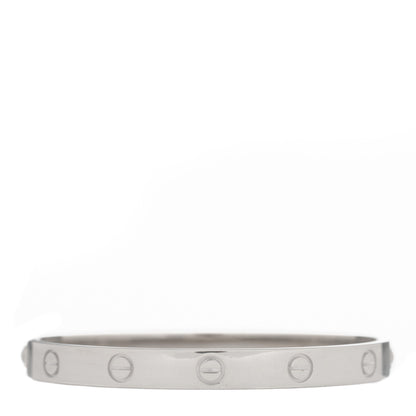 Cartier 18K White Gold LOVE Bracelet 17 2 of 5