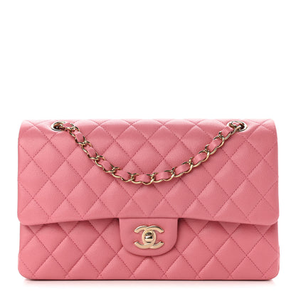 Chanel Caviar Quilted Medium Double Flap Dark Pink 1 of 21