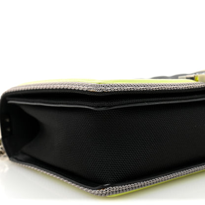 Chanel Canvas Quilted New Medium Fluo Boy Flap Black Grey Yellow 10 of 12