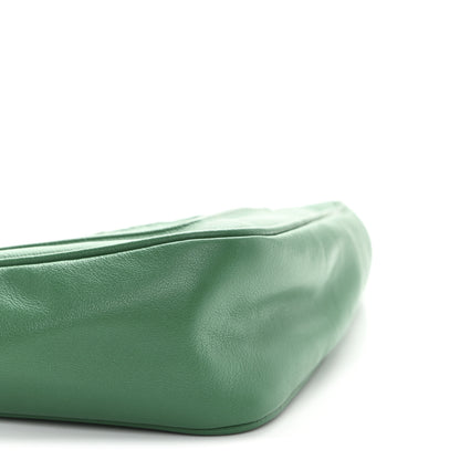 Prada Grace Lux Triangle Logo Embossed Triangle Wristlet Pouch Mango 9 of 10