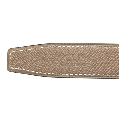 Hermes Swift Epsom 24mm Belt Strap 80 Black Etoupe 5 of 5