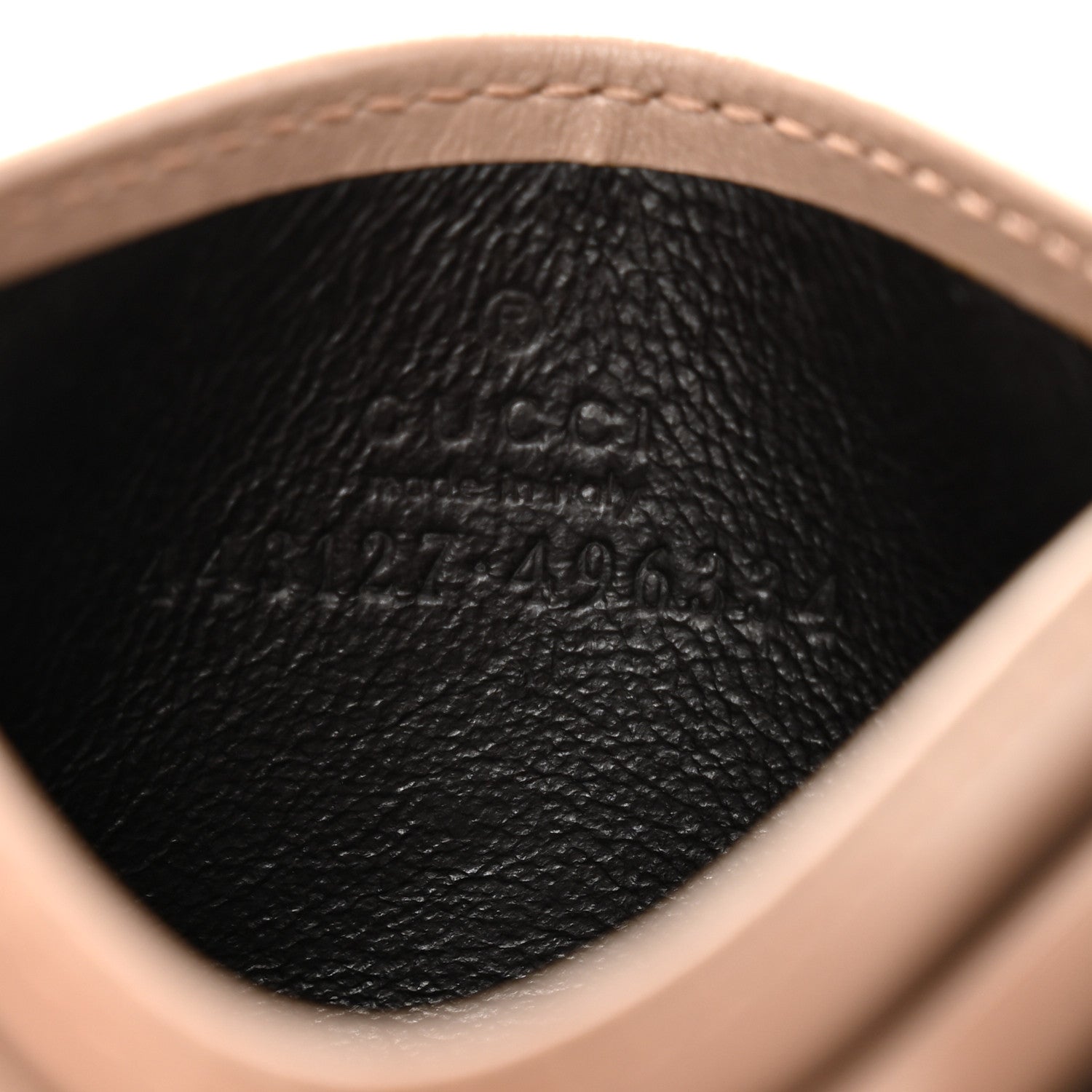 Gucci Calfskin Matelasse GG Marmont Card Holder Porcelain Rose 6 of 8