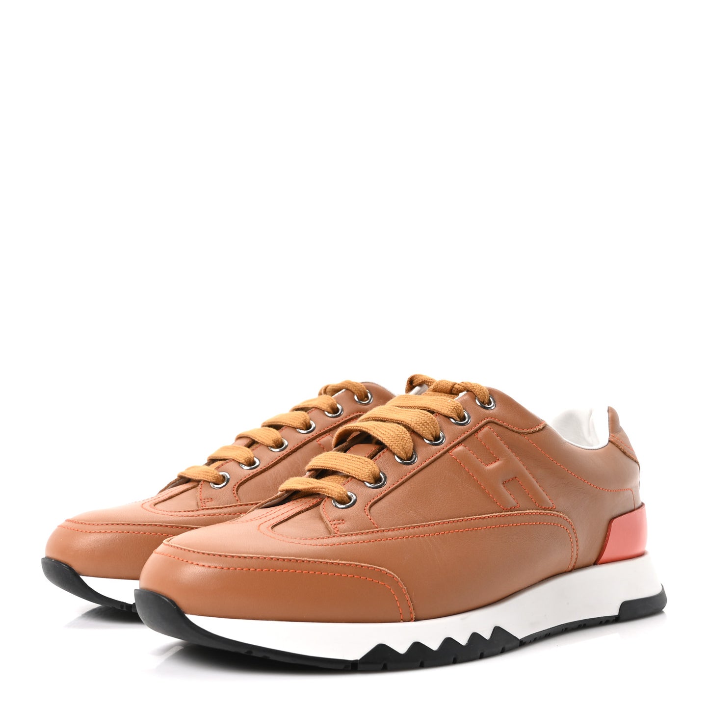 Calfskin Womens Trail Sneakers 39 Naturel