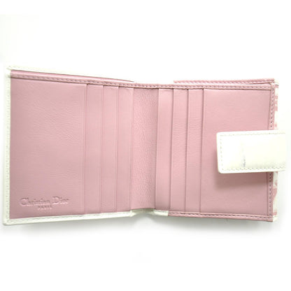 Christian Dior Canvas Patent Diorissimo Girly Wallet Pink 5 of 7
