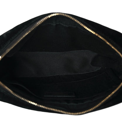 Saint Laurent Velvet Matelasse Monogram Lou Camera Bag Black 5 of 9