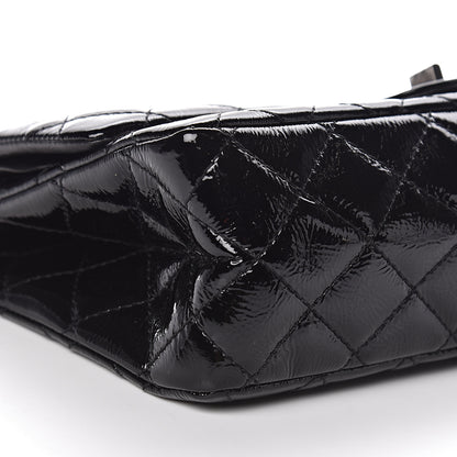 Chanel Distressed Patent Quilted 2.55 Reissue 226 Flap Black 12 of 14