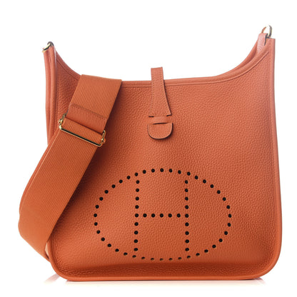 Hermes Taurillon Clemence Evelyne III PM Feu 1 of 8