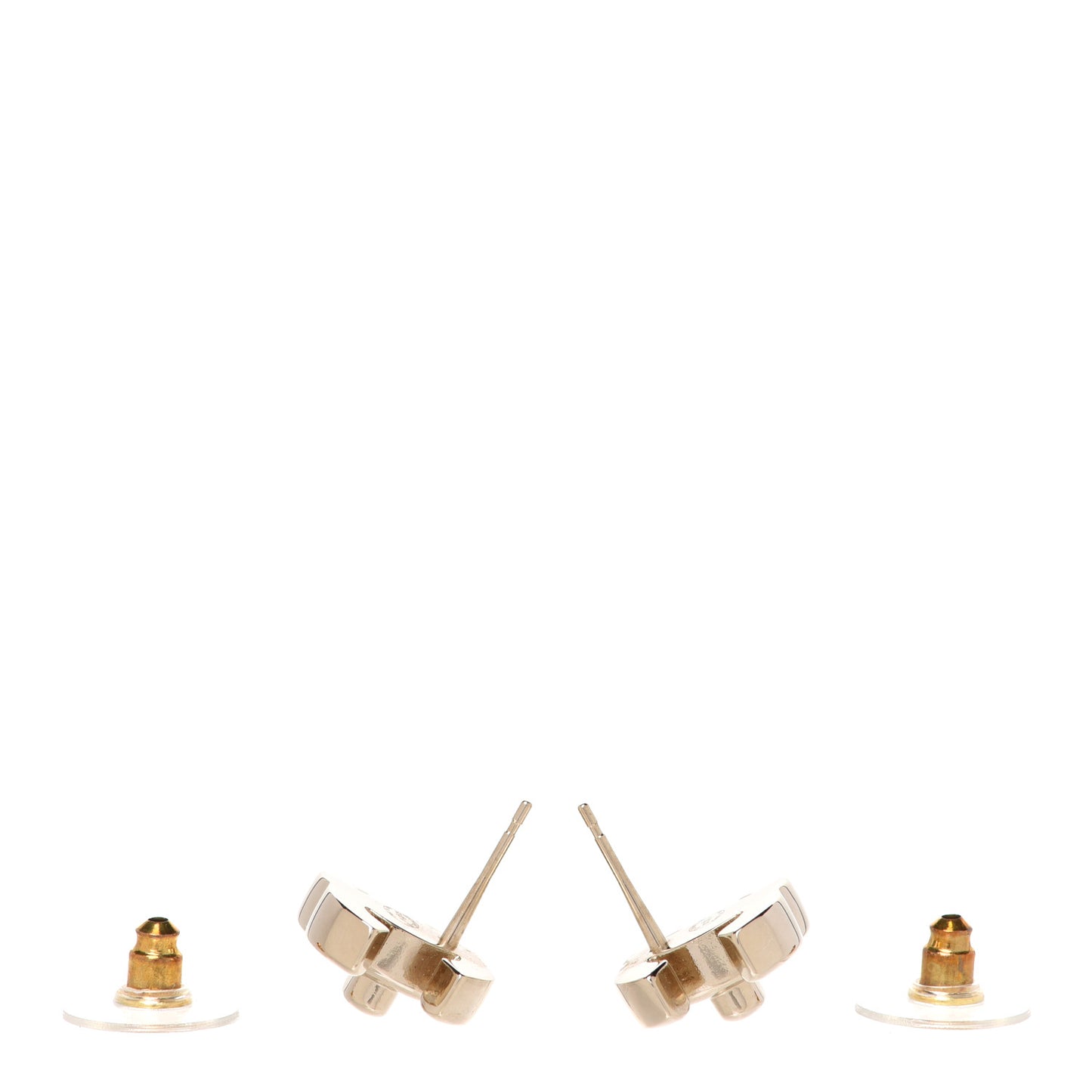 Metal CC Turnlock Earrings Gold